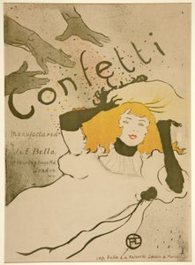 Confetti, pub. 1894 da Henri de Toulouse Lautrec