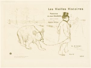 Copertina e frontespizio di Les Vieilles Histoires da Henri de Toulouse Lautrec