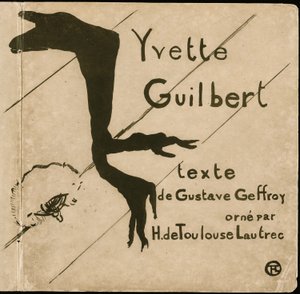 Copertina per Yvette Guilbert da Henri de Toulouse Lautrec
