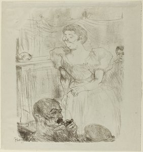 Di ti Fellow, cantante inglese in un caffè-concerto da Henri de Toulouse Lautrec