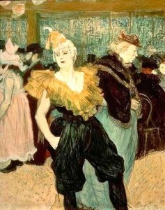 La clownessa Cha-U-Kao da Henri de Toulouse Lautrec
