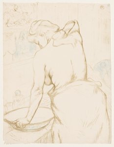 Elles: La toilette, 1896 da Henri de Toulouse Lautrec