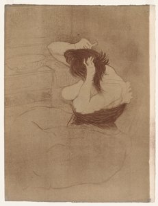 Elles: Donna che si pettina