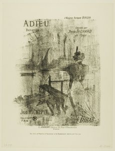 Addio, da Mélodies de Désiré Dihau da Henri de Toulouse Lautrec