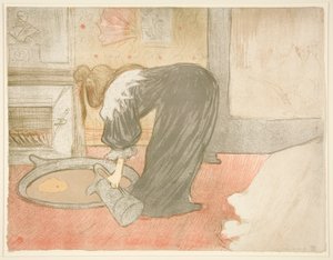 Donna nella vasca, dalla serie Elles da Henri de Toulouse Lautrec