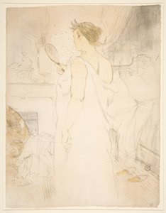 Donna con specchio a mano, dalla serie Elles da Henri de Toulouse Lautrec