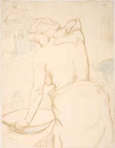 Donna che si lava, la toilette da Henri de Toulouse Lautrec
