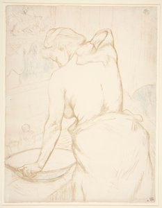 Donna alla sua Toilette, Lavandosi, dalla serie Elles da Henri de Toulouse Lautrec