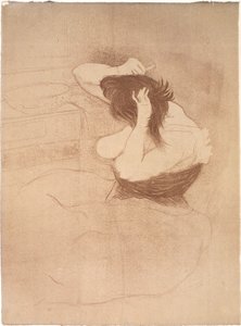 Donna che si pettina, la Coiffure