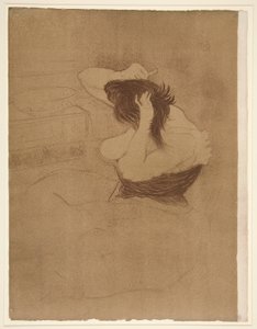 Donna che si pettina, dalla serie Elles da Henri de Toulouse Lautrec