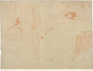 Donna sulla schiena, stanchezza da Henri de Toulouse Lautrec