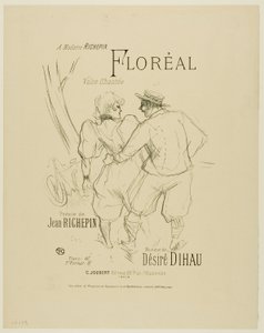 Floréal, da Mélodies de Désiré Dihau da Henri de Toulouse Lautrec