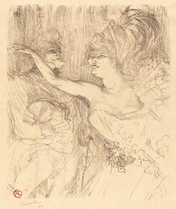 Guy e Mealy a Parigi che cammina, 1898 da Henri de Toulouse Lautrec