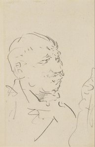 Testa di uomo da Henri de Toulouse Lautrec