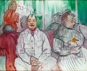 Lui, lei e il cane da Henri de Toulouse Lautrec