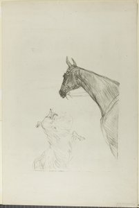 Cavallo e Collie da Henri de Toulouse Lautrec