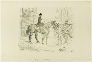 Cavallerizza e Carro da Henri de Toulouse Lautrec
