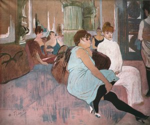 Nel Salone di Rue des Moulins, 1894, 1952 da Henri de Toulouse Lautrec