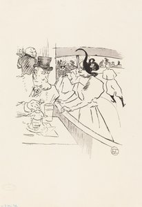 Nella bellezza professionale del pattinaggio da Henri de Toulouse Lautrec
