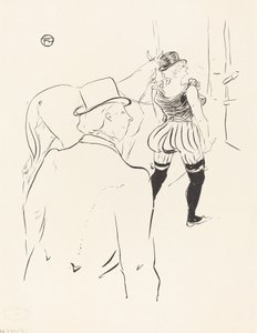 Dietro le quinte del Folies-Bergere: Mrs. Lona Barrison con il suo manager e marito da Henri de Toulouse Lautrec