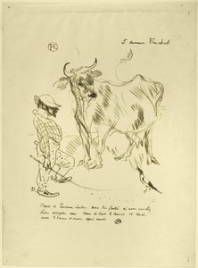 Invito a un bicchiere di latte da Henri de Toulouse Lautrec