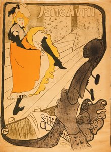 Jane Avril, 1893 da Henri de Toulouse Lautrec