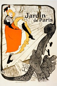 Jane Avril al Jardin de Paris da Henri de Toulouse Lautrec