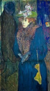 Jane Avril entra al Moulin-Rouge da Henri de Toulouse Lautrec