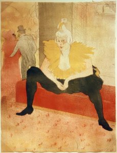 La clownessa, seduta da Henri de Toulouse Lautrec