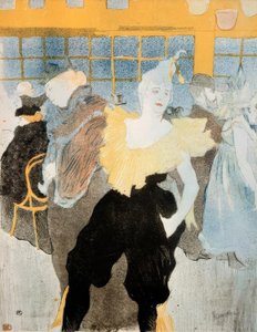 La Clownessa al Moulin Rouge da Henri de Toulouse Lautrec