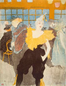 La Clownesse al Moulin Rouge, 1897 da Henri de Toulouse Lautrec