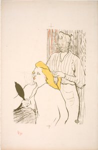 La Coiffure. Programma del Théâtre Libre da Henri de Toulouse Lautrec