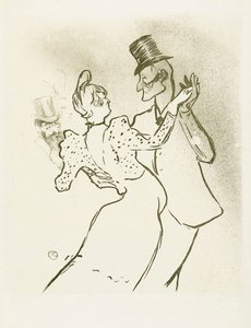 La Goulue e Valentin la Desossée. Poster di Toulouse-Lautrec.