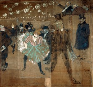 La Goulue e Valentin le désossé, 1895 da Henri de Toulouse Lautrec