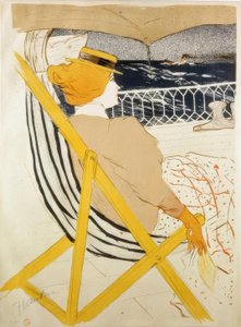 La passeggera del 54 o passeggiata in yacht da Henri de Toulouse Lautrec