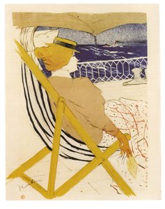 La passeggera del 54 o Passeggiata in yacht, 1895 da Henri de Toulouse Lautrec