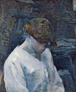 La Rousse in camicetta bianca da Henri de Toulouse Lautrec