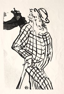 Le Café-concert: Chanteur Americain da Henri de Toulouse Lautrec