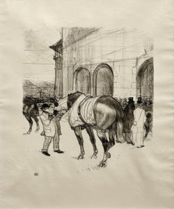 Il paddock da Henri de Toulouse Lautrec