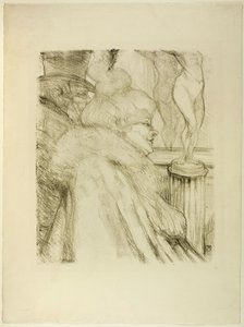 Uscendo dal teatro da Henri de Toulouse Lautrec