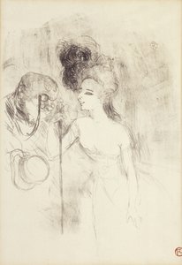 Uscendo dal Teatro da Henri de Toulouse Lautrec