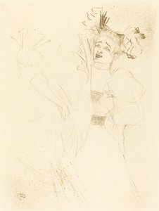 Lender di fronte in "Chilperic" (Lender de face dans "Chilpéric") da Henri de Toulouse Lautrec