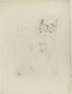 Lender in Chilpéric, Viso Frontale da Henri de Toulouse Lautrec