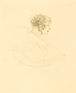 Luce Myres di profilo da Henri de Toulouse Lautrec