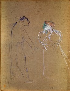 Lucien Germain Guitry (1860-1925) e Jeanne Granier da Henri de Toulouse Lautrec