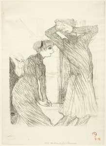 Lugné-Poé e Bady, in "Au-Dessus des Forces Humaines" da Henri de Toulouse Lautrec