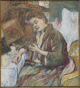 Madame Favre alla sua toilette, 1891 da Henri de Toulouse Lautrec