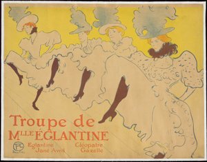 La troupe di Mademoiselle Eglantine da Henri de Toulouse Lautrec
