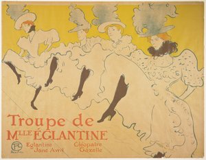 La troupe di Mademoiselle Eglantine da Henri de Toulouse Lautrec