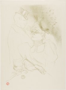 Mademoiselle Lender e il barone da Henri de Toulouse Lautrec